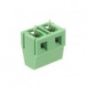 BORNIER PROFESSIONNEL. 2 POLES. VERT. AU PAS DE 7.5mm