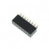 BARRETTE FEMELLE DOUBLE RANGEE - 16 BROCHES