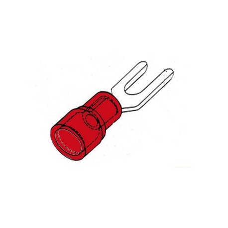 COSSE A FOURCHE 3.7mm - ROUGE