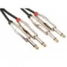 CABLE AUDIO PROFESSIONNEL. JACK MONO 2 x 6.35mm VERS JACK MONO 2 x 6.35mm (5m)