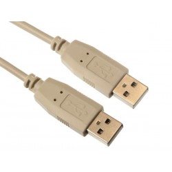 CABLE USB 2.0/FICHE USB A VERS FICHE USB A/ DE BASE /2.5m