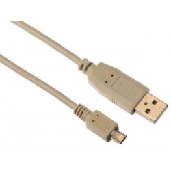 CABLE USB 2.0 / FICHE USB A VERS FICHE MICRO-USB / DE BASE / 2.50m