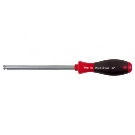 WIHA - TOURNEVIS SIX PANS A TETE SPHERIQUE SOFTFINISH® - 8.0 x 125mm