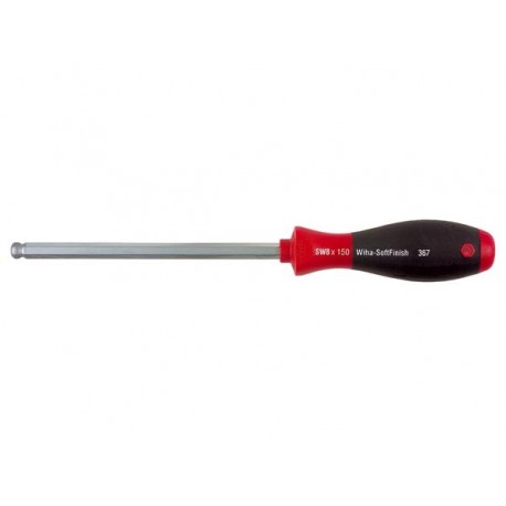 WIHA - TOURNEVIS SIX PANS A TETE SPHERIQUE SOFTFINISH® - 10 x 75mm