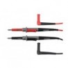 JEU DE CORDONS DE MESURE EN PVC. CAT IV - 10A - 2mm/4mm - LONGUEUR 100 cm