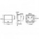 AMPEREMETRE ANALOGIQUE DE TABLEAU 100m CC / 70 x 60mm