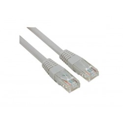TCU66U050I - CABLE RESEAU UTP - CAT6 - CONNECTEUR 8P8C MALE VERS CONNECTEUR 8P8C MALE / CCA / VRAC / IVOIRE / 5m
