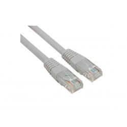 TCU66U100I - CABLE RESEAU UTP - CAT6 - CONNECTEUR 8P8C MALE VERS CONNECTEUR 8P8C MALE / CCA / VRAC / IVOIRE / 10m