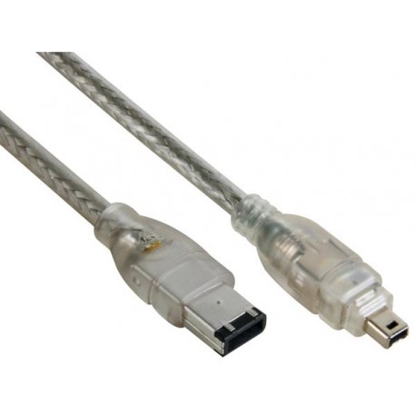 CABLE FIREWIRE - 6 BROCHES / 4 BROCHES - IEEE-1394. 1.5m