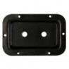 CUVETTE. NOIR METALLIQUE. 89 x 136mm. DEUX TROUS