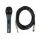 MICROPHONE DYNAMIQUE PROFESSIONNEL NOIR AVEC MALLETTE
