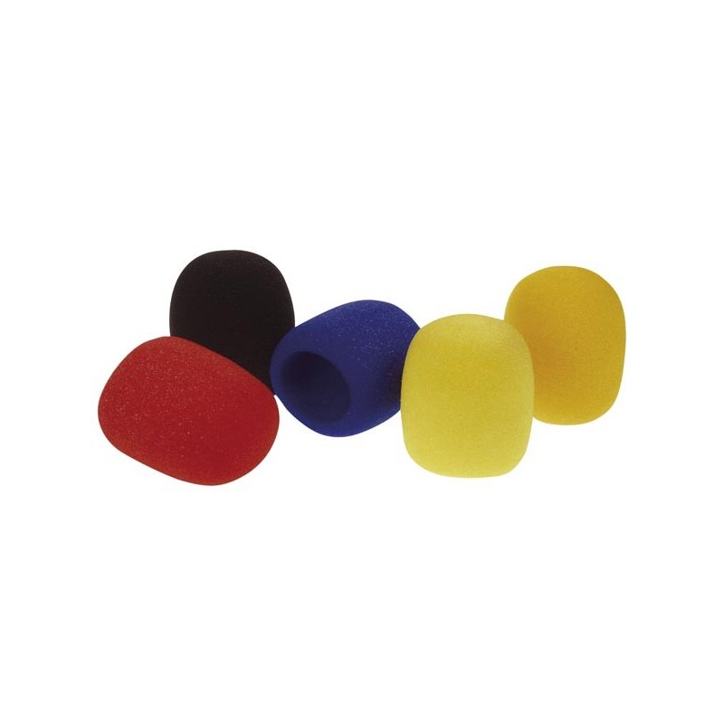 Lot De 8 Bonnettes Anti-vent En Mousse Pour Microphone (type SM58) - Diamètre Intérieur 35 Mm, Couleurs Assorties