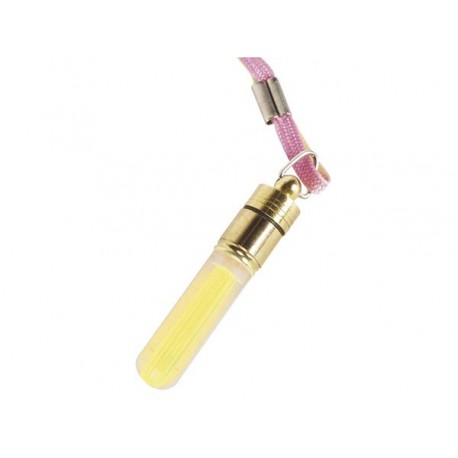 LAMPE LED JAUNE MINIATURE CLIGNOTANTE AVEC FICELLE EN BOUCLE