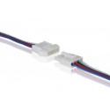 CONNECTEUR POUR FLEXIBLE LED RVB AVEC CABLE (MALE-FEMELLE)