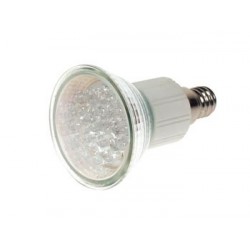 AMPOULE LED BLANCHE - E14 - 240VCA - 18 LEDs