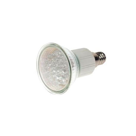 AMPOULE LED BLANCHE - E14 - 240VCA - 18 LEDs