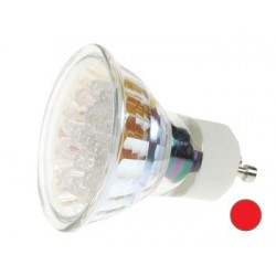LAMPE LED GU10 ROUGE - 240VCA