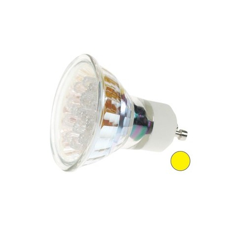 LAMPE LED GU10 JAUNE - 240VCA