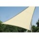 VOILE SOLAIRE PERMEABLE - TRIANGLE - 5 x 5 x 5 m - COULEUR : CHAMPAGNE