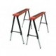 TRETEAUX PORTABLES METALLIQUES (2 pcs) - MAX. 150 kg/pc