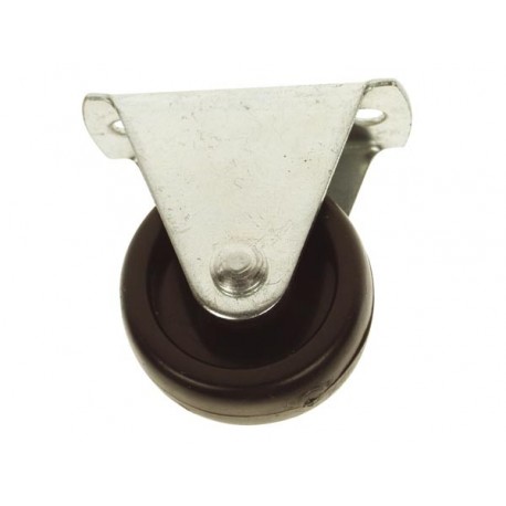 4 ROULETTES FIXES EN NYLON - NOIR - 38 mm. 20 kg/pc