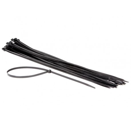 COLLIERS DE SERRAGE EN NYLON - 9 x 750 mm - NOIR (50 pcs)