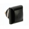 POUSSOIR METALLIQUE CARRE AVEC CAPUCHON NOIR - 1P SPST OFF-(ON)