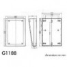 COFFRET POUR CLAVIER - GRIS 134 x 189 x 32/55mm