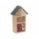 HOTEL A INSECTES EN BOIS AVEC TOIT METALLIQUE (MOYEN)