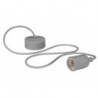 LUMINAIRE DESIGN A SUSPENSION EN CORDAGE - GRIS