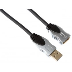 CABLE USB 2.0/FICHE USB A VERS FICHE USB A/ PROFESSIONNEL / 2.5m