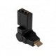 HDMI TYPE C MALE VERS TYPE A FEMELLE 360o