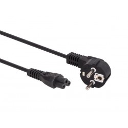 CABLE D'ALIMENTATION CEE 7/7 90o C5 L 1.8 m H05VV-F 3G0.75 mm²