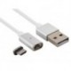 CABLE DE CHARGE ET SYNCHRONISATION - USB 2.0 MALE VERS MICRO USB 5 BROCHES - MAGNETIQUE - 1 m