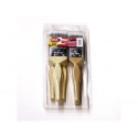 PINCEAUX - POIGNEE EN BOIS - BROSSE DOUCE - 5 pcs