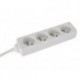 MULTIPRISE A 4 PRISES - CABLE DE 5 m - BLANC