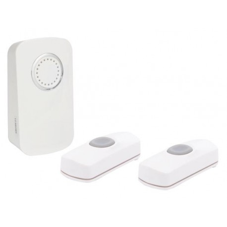 SONNETTE SANS FIL A PILES - 2 BOUTONS
