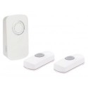 SONNETTE SANS FIL A PILES - 2 BOUTONS