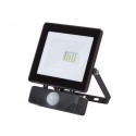 PROJECTEUR LED POUR L'EXTERIEUR - 10 W. BLANC NEUTRE - NOIR - PIR