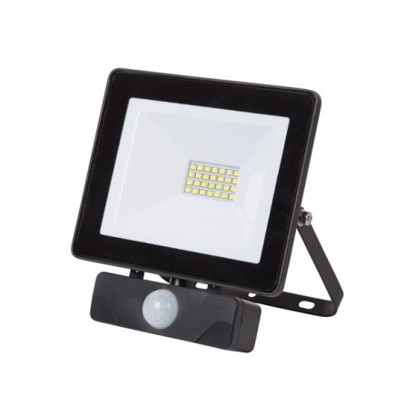 PROJECTEUR LED POUR L'EXTERIEUR - 20 W. BLANC NEUTRE - NOIR