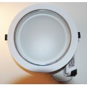 Plafonnier Rond 230mm 8" Encastrable Blanc Eclairage LED PRO Aluminium 2700-3200K (blanc chaud) 28W 2400LM