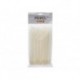  jeu de serre-cables en nylon - 4.6 x 200 mm - blanc (100 pcs) 