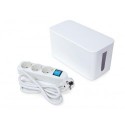  BLOC MULTIPRISE AVEC BOÎTE DE RANGEMENT - 3 PRISES - SCHUKO 