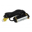  STANLEY - BLOC MULTIPRISE "BELT-CLIP" - 2 PRISES - AVEC CLAPETS 