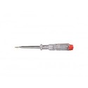  Wiha Détecteur de tension 220-250 volts Fente transparent, avec agrafe (05271) 3,0 mm x 60 mm WH05271