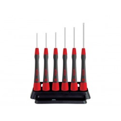  wiha jeu de tournevis de precision picofinish® torx® magicspring® 6 pcs avec etui (42998) 
