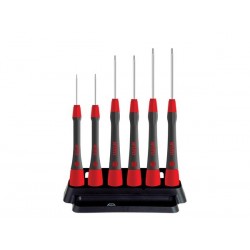  wiha jeu de tournevis de precision picofinish® six pans 6 pcs avec etui (42992) 