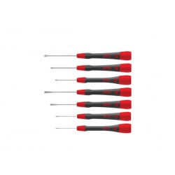  wiha jeu de tournevis de precision picofinish® fente, phillips 7 pcs (42991) 