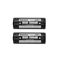  wiha accus de remplacement 18500 li-ion 2 pcs dans un coffret (41914) 