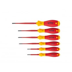 wiha jeu de tournevis softfinish® electric slimfix torx® 6 pcs (36558) 